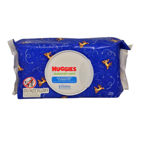 Huggies Baby Wipes Natural Care with Cucumber & Green Tea 1 Pack 48
