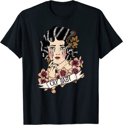 Cry Baby American Traditional, Old School Lady Tattoo T-shirt