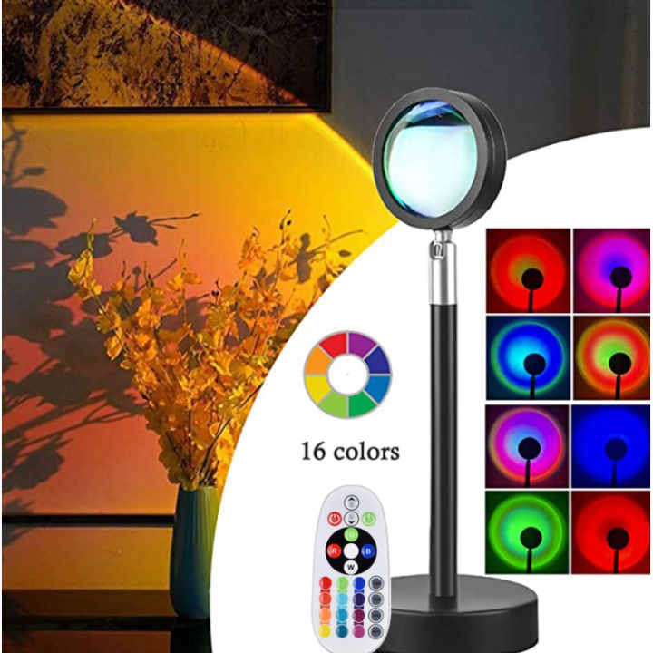 Sunset Lamp Projector Led Lamp,180 Degree Rotation Rainbow
