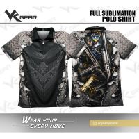 3Gun Metal Sheet Full Sublimation Polo Shirt