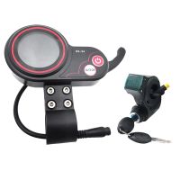 QS-S4 72V Thumb Throttle LCD Display Meter+3PIN Ignition Lock Key Only For Zero 11X Electric Scooter 6PIN Display Replacement Accessories