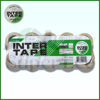 INTER TAPE 1 แพ็ก(50 ม้วน) เทปกาว เทปกาวย่น เทปกาวพ่นสี เทปกาวกระดาษ​ inter tape ขนาด 3/4​ นิ้ว ยาว 10 หลา​