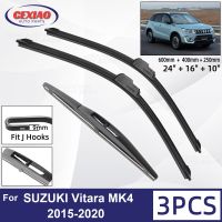 สำหรับ SUZUKI Vitara MK4 2015-2020รถด้านหน้าด้านหลังใบปัดน้ำฝนยางนุ่มกระจกปัดน้ำฝนกระจกรถยนต์24 "16" 10 "2018 2019