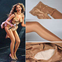 Doiaestkv 70D SHAPING Pantyhose Y ถุงน่องเงาซาตินรูปร่างถุงน่อง Dance Fitness การบีบอัด DS ไนท์คลับ Wear
