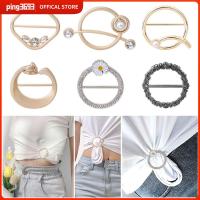 PING3693 4Pcs มัลติฟังก์ชั่ คลิปหนีบเสื้อ เครื่องประดับแฟชั่นเครื่องประดับ เข็มกลัดติดผนัง สายรัดผ้าคลุมไหล่ ผ้าพันคอหัวเข็มขัด หัวเข็มขัดเอวสูง แหวนผ้าพันคอ