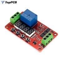 FRM01 LED Digital Time Delay Relay DC 12V 1CH Multifunction Timer Relay Module Loop Delay Timer Switch Self-Locking Timing Board