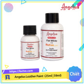 [HCM]Màu vẽ da chuyên dụng Angelus Leather Paint - Flat White 105 (Chiết)