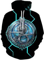 UMocan 3D Digital Trollhunters Pull on Hoodie Drawstring-Novelty Hooded Sweatshirt Pocket for Adult Men