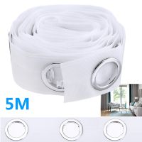 【LZ】 1pc 5 Meters Eyelet Curtain Tape Polyester Iron With 40 Round Eyelet Rings For Curtains Blinds Curtain Accessories