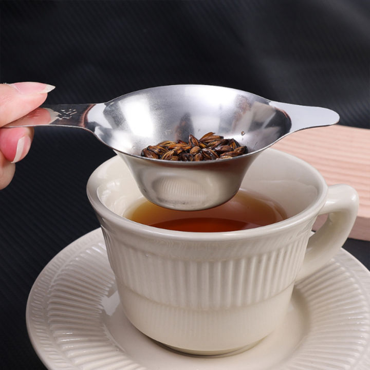 กระชอนฟิลเตอร์ตาข่ายเหล็กสแตนเลสที่กรองชาชงกาแฟตัวกรองที่ใช้ซ้ำได้อุปกรณ์ครัว