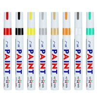 【LZ】♠  Oily Painting Pen Auto Rubber Tyre Polishes Paint Cleaner Car Wheel Tire Metal Permanent Marker Graffiti Touch Scratch Wet Wax