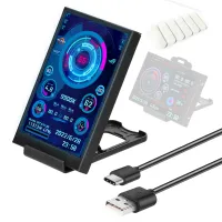 3.5นิ้ว IPS Type-C หน้าจอรองคอมพิวเตอร์ CPU GPU RAM HDD Monitor จอแสดงผล USB สำหรับ AIDA64 Mini Monitor