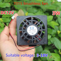 Witkitty พัดลมระบายความร้อนขนาดเล็กพร้อมฝาครอบป้องกัน DC 12V 3W พัดลมคอมพิวเตอร์แชสซีบางพิเศษ