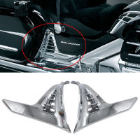 Chrome ซ้ายขวาชิ้นส่วนรถจักรยานยนต์ดัดแปลงอุปกรณ์เสริมสำหรับ Honda GoldWing GL 1800 GL1800 Chrome สามเหลี่ยม Cover