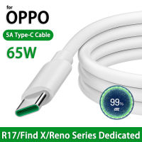 สำหรับ Oppo USB Type C เคเบิ้ล5A เร็วสุดชาร์จสายเคเบิลข้อมูลสำหรับ Oppo R17 Reno K3 5 7 FindX A91,เข้ากันได้กับ Xiaomi/samsung/huawei