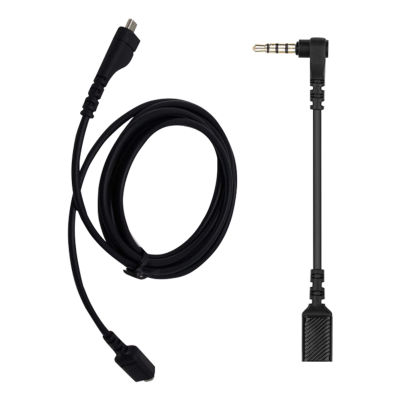 1.5m Plug And Play Wire Sound Card Audio Cable Durable Replacement Parts Gaming Headset PC Stereo Black Fit For Arctis 3 5 7 Pro