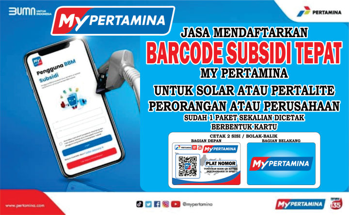 Cetak Kartu Pertamina Paket Pendaftaran Lazada Indonesia 0118