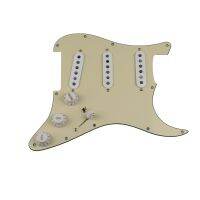 WK-Loaded Prewired Guitar Pickups SSS 60s Style single coils Alnico 5 Pickups 7-Way wiring pickguard