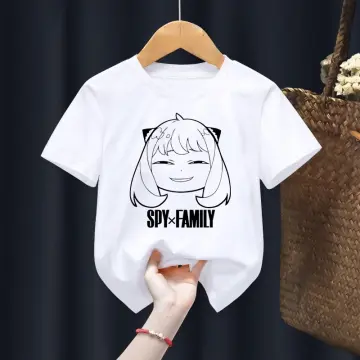 Spy x Family Tshirt Anya Smug Bond Forger Yor and Loid T-shirt Anime  Graphic Printing 100% Cotton Tee-shirt Short Sleeve Couple