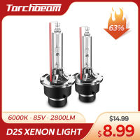 Torchbeam D2S Xenon Light 2pcs HID Xenon Headlight Bulb 6000K 8000K 35W 2800LM Xenon D2S Car Lamps 85V 5600LM Headlamps D2S Kit