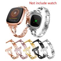 Diamond Watch Band for Fitbit Versa 3 Stainless Steel Strap Lady Women Bling Diamond Band Strap