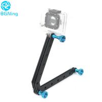 CNC หมวกกันน็อค S Elfie ติดขยายก้านแขนด้วยสกรูสำหรับ GoPro ฮีโร่11 10 9 8 5เซสชั่น4 3ยี่ SJcam EKEN กีฬาการกระทำกล้อง