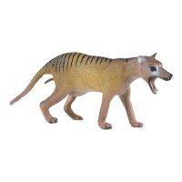 คอลเลกชันโมเดลแกะสลัก Thylacine ขนาดเล็กหมาป่าของตกแต่งหน้าเค้กงานปาร์ตี้หุ่นแอ็กชันสมจริงสำหรับเด็กวัยหัดเดิน