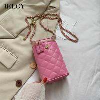 IELGY Fashion Lingge Chain Phone Messenger Bag