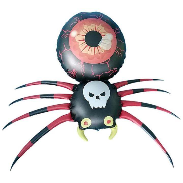 Inflatable Spider 3.6Ft Halloween Inflatables Outdoor Spider with LED Light Spooky Blow Up Yard