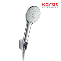 Karat Faucet ฝักบัวสายอ่อนปรับน้ำ 3 ระดับ ขนาด 11 ซม. พร้อมสายสแตนเลส 304 รุ่น KS-33-233-50