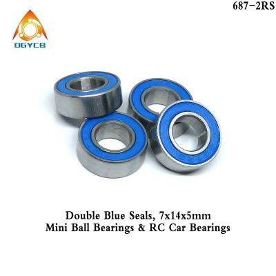 【CW】 1pcs 687 2RS 7x14x5 ABEC3 Miniature 687RS 7 14 5 Car Bearings 7x14x5 mm  688 6700 6701