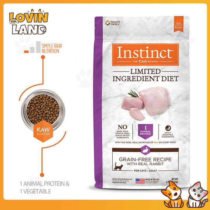 Instinct Limited Ingredient Diet Real Rabbit GrainFree RecipeDry Cat