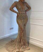 【HOT】❒✕ 2023 new style womens evening full dress sequin long sleeve dresses for women bridesmaid