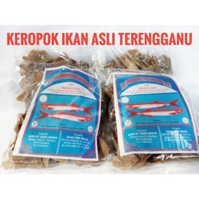 KEROPOK IKAN ASLI TERENGGANU CAP IKAN PARANG DUA TERSEDAP DAN TERMURAH ...