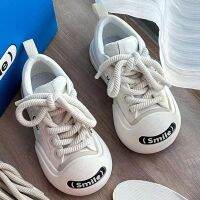 【July】 Small white shoes womens 2023 new summer all-match thick-soled leather ugly cute casual cloud big head trendy