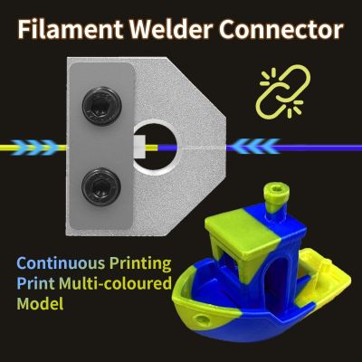Filament Welder Connector Aluminum 3D Printer Accessories 1.75mm PLA ABS TPU PETG Filament Union For Ender 3 CR10 Pro Anet SKR Adhesives Tape