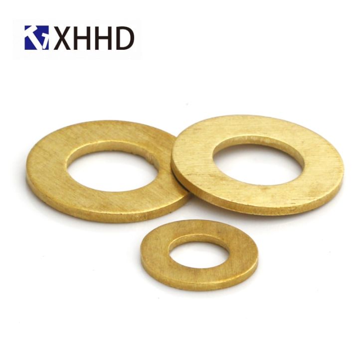 flat-sheet-metal-plain-washers-brass-copper-bronze-round-seal-washer-brass-gasket-m2-m2-5-m3-m4-m5-m6-m8-m10-m12-m14-m16-nails-screws-fasteners