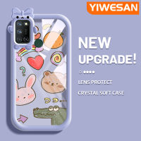 YIWESAN เคสสำหรับ Realme 7i C17 8 Pro 5 5i 5S,6i Narzo เคส20a 10a ลายการ์ตูนน่ารักสีดำลวดลาย Kulomi อัพเกรดใหม่กันกระแทกแบบใสซิลิโคนนิ่มเคสมือถือเคสโปร่งใสลายกล้องถ่ายรูปที่สร้างสรรค์ฝาครอบป้องกัน