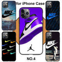 IPhone 11 12 Mini X Xs XR Pro Max 6 + 6S + 7 + 8 + 6 7 8 Plus 5 5S SE 2020ปลอกโทรศัพท์นุ่ม1075 NIKE แฟชั่นเคสใส่โทรศัพท์ปกหลังแบบเต็มกันกระแทก Softcase