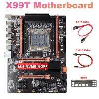 X99 Motherboard+SATA Cable+Switch Cable+Baffle LGA2011-V3 M.2 NVME NGFF Support DDR4 4X16G Support E5-2609 V3 CPU