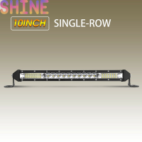 Shine Ultra-thin 520W 10นิ้ว LED Light Bar Flood Spot Combo Offroad SUV 10"