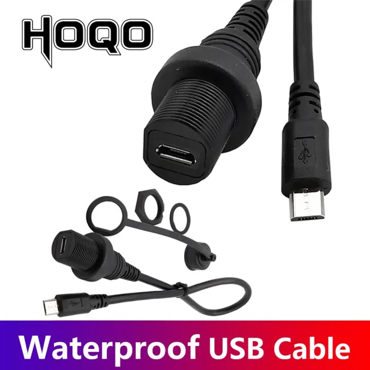 30cm IP67 Micro USB Waterproof Cable MicroUSB 2.0 5pin IP 67 Male to