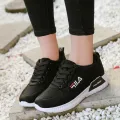 2022 Korean style รองเท้าแฟชั่น รองเท้าผ้าใบ รองเท้าเพิ่มความสูงสำหรับผู้หญิง 36-41 รุ่นขายดี!!! ลดราคาพิเศษ รองเท้าแตะ (Black/ Red). 