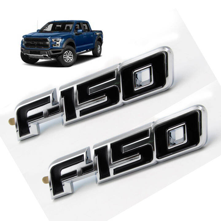 โลโก้-logo-f-150-สี-black-chrome-f-150-ford-2-4-ประตู-ปี-ขนาด-20x4x1-มีบริการเก็บเงินปลายทาง