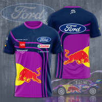 2023 NEW M-sport Red Bull Racing Printed Short Sleeved T-shirt, Summer Mens And Womens 2023 fashion