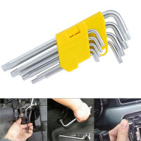 9Pcs Allen Wrench Wrench Durable Torx Star Head Spanner Key Set Metric Long L Shape Hand Tools Hardware Tools Set Professional