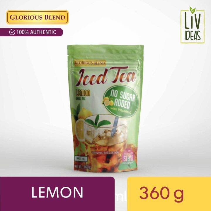 Glorious Blend Iced Tea with Stevia Lemon Flavor 360g (Diabetic