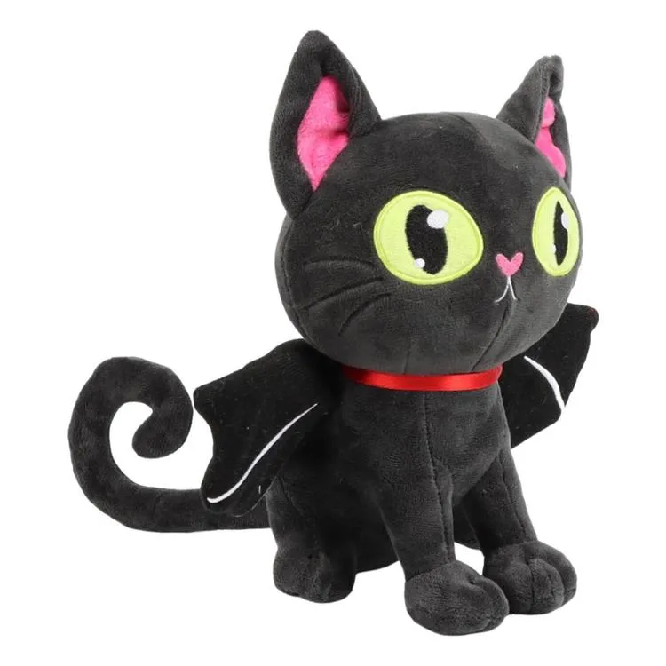 Cute Halloween Cat Plush 11.02-inch Black Cat Plush Pillow With ...