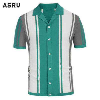 ASRV เสื้อโปโลผู้ชาย Polo เสื้อคอปกผูชาย เสื้อกีฬาคอปก เสื้อยืดคอปก ชุดเดรสแขนสั้นสำหรับผู้ชาย,เสื้อโปโลระบายอากาศผ้าไอซ์ซิลค์แขนยาวครึ่งแขนสำหรับฤดูร้อน