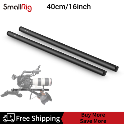 SmallRig 2Pcs 15Mm สีดำอะลูมินัมอัลลอย Rod(M12-40cm) 16นิ้ว1054